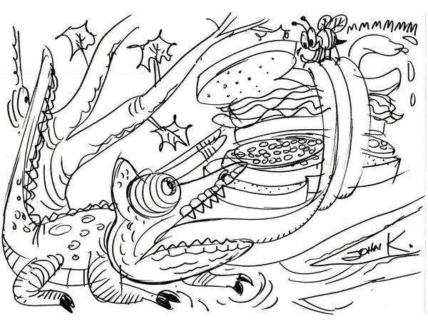 Art Original - Placemat doodles