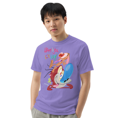 T Shirt Happy To You Log Pony - Unisex garment-dyed heavyweight t-shirt