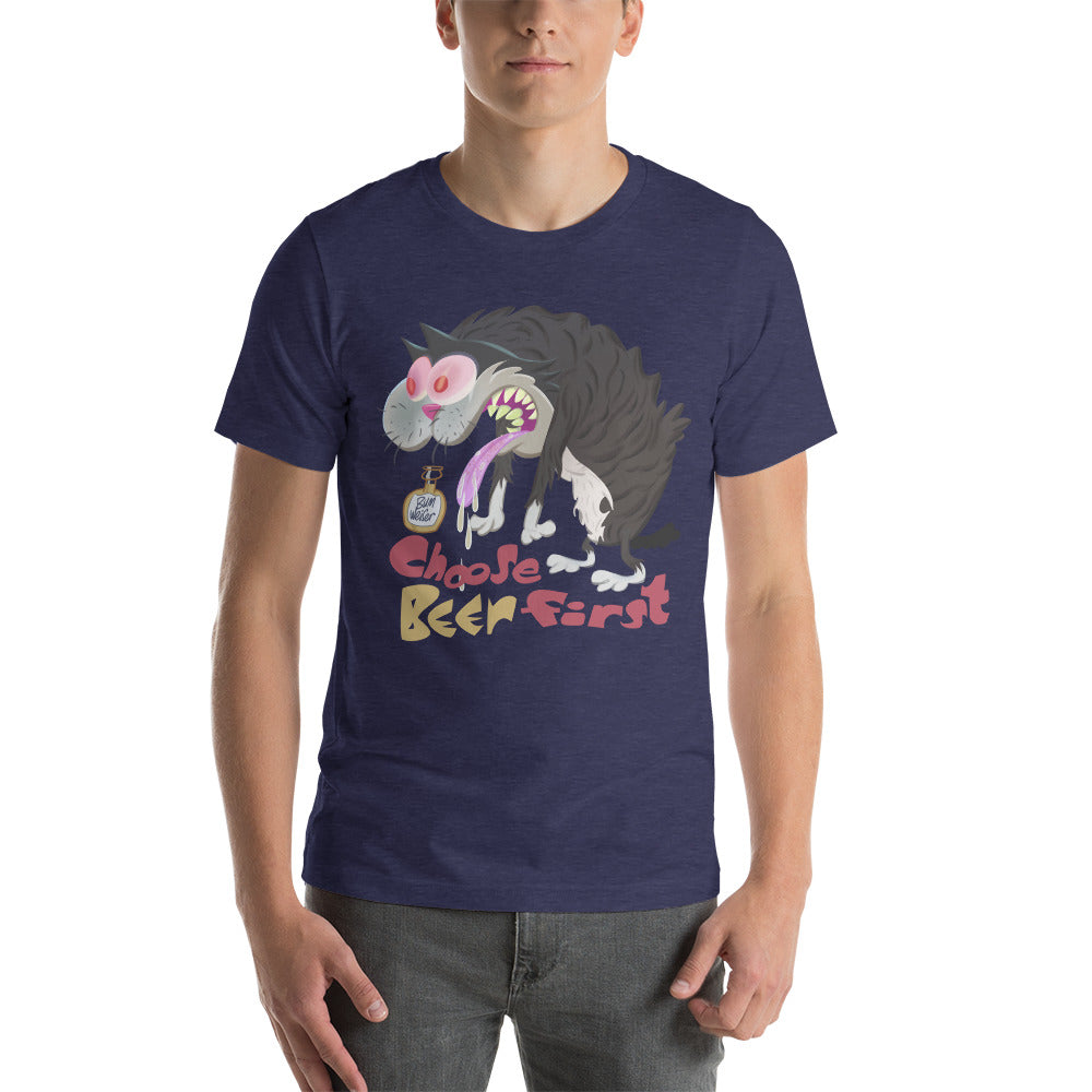 T-shirt Drunk Psycho Cat