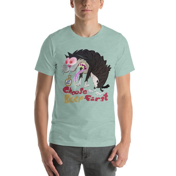 T-shirt Drunk Psycho Cat