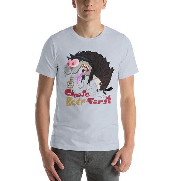 T-shirt Drunk Psycho Cat