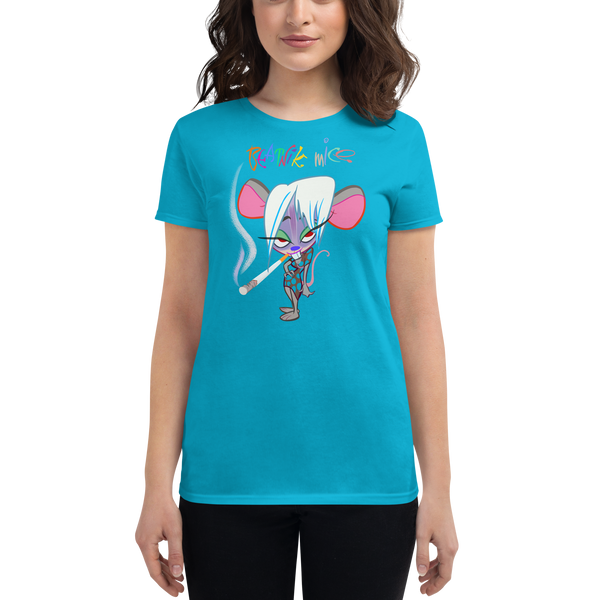 Squeakniks Fringe Mouse Short Sleeve Ladies' T-Shirt