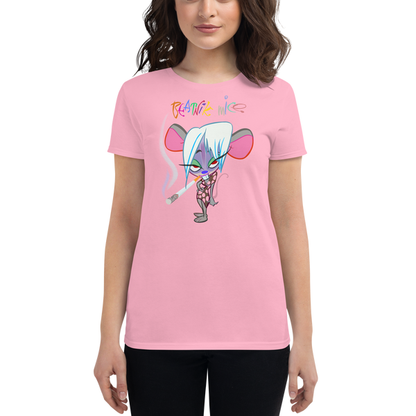 Squeakniks Fringe Mouse Short Sleeve Ladies' T-Shirt