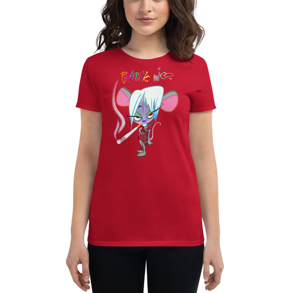 Squeakniks Fringe Mouse Short Sleeve Ladies' T-Shirt