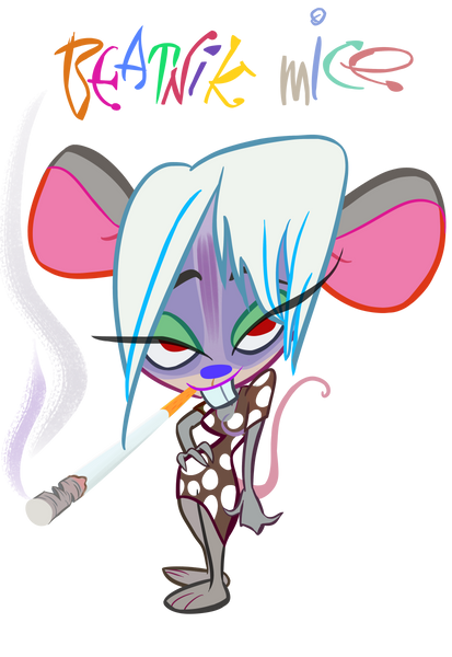 T-shirt Beatnik Mice Ladies' short sleeve