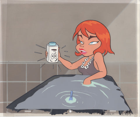 Original Cel from Björk's "I Miss You" Music Video - Talcum Powder