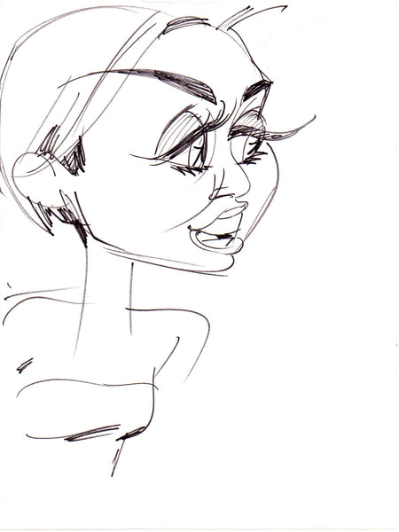 Original Art: Miley Cyrus Mystery Studies for "Bangerz" Tour