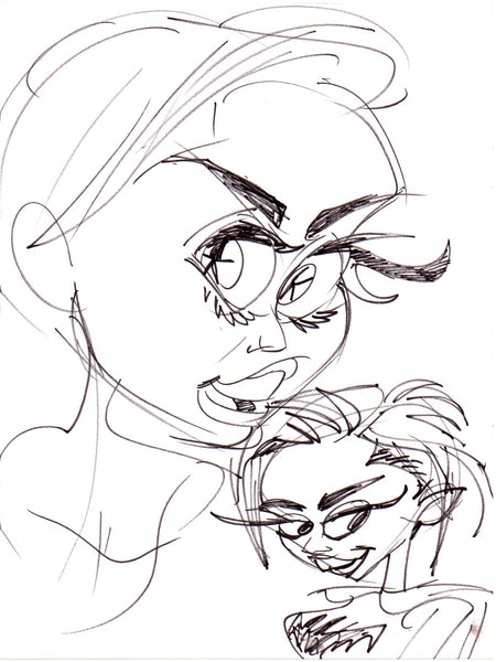 Original Art: Miley Cyrus Mystery Studies for "Bangerz" Tour