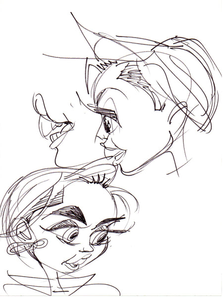 Original Art: Miley Cyrus Mystery Studies for "Bangerz" Tour