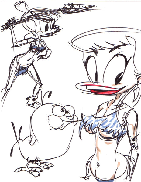 Art Original: John K Phone Doodle Mystery Pack