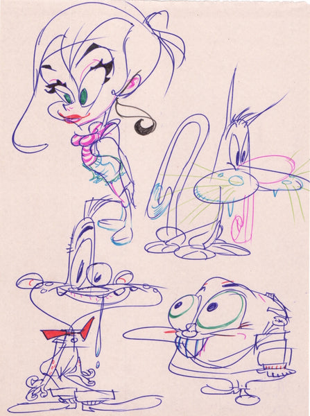 Art Original: John K Phone Doodle Mystery Pack
