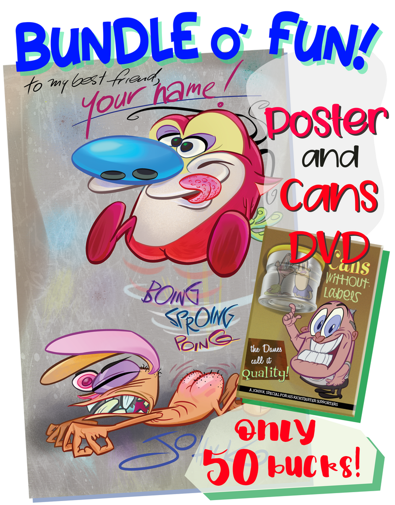 SPECIAL BUNDLE! "Cans Without Labels" DVD + Poster Signed by John K.!