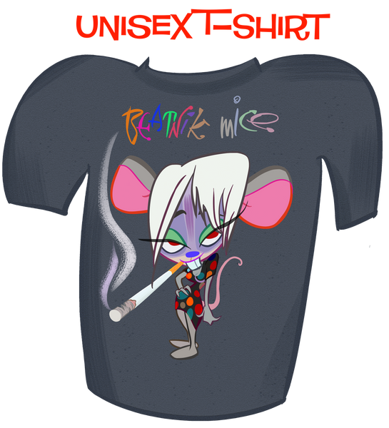 T-shirt Beatnik Mice Polka Dot Short-Sleeve Unisex T-Shirt