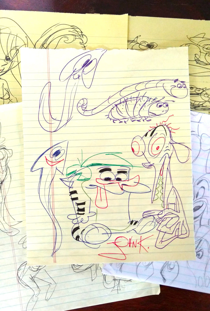 Art Original: John K Phone Doodle Mystery Pack