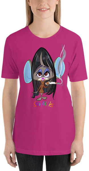 T-Shirt Squeakniks Bangs Girl Short-Sleeve Unisex