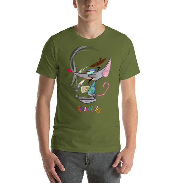 T-Shirt Beatnik Mice (Squeakniks) Bongo Guy Short-Sleeve Unisex