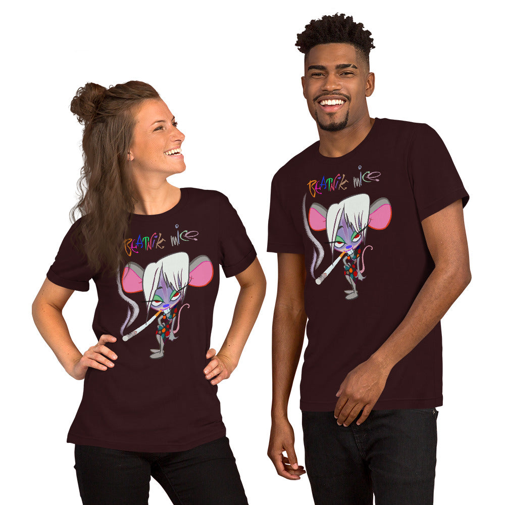 T-shirt Beatnik Mice Polka Dot Short-Sleeve Unisex T-Shirt