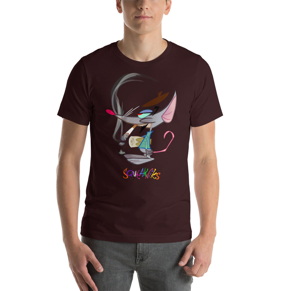 T-Shirt Beatnik Mice (Squeakniks) Bongo Guy Short-Sleeve Unisex