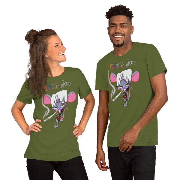 T-shirt Beatnik Mice Polka Dot Short-Sleeve Unisex T-Shirt