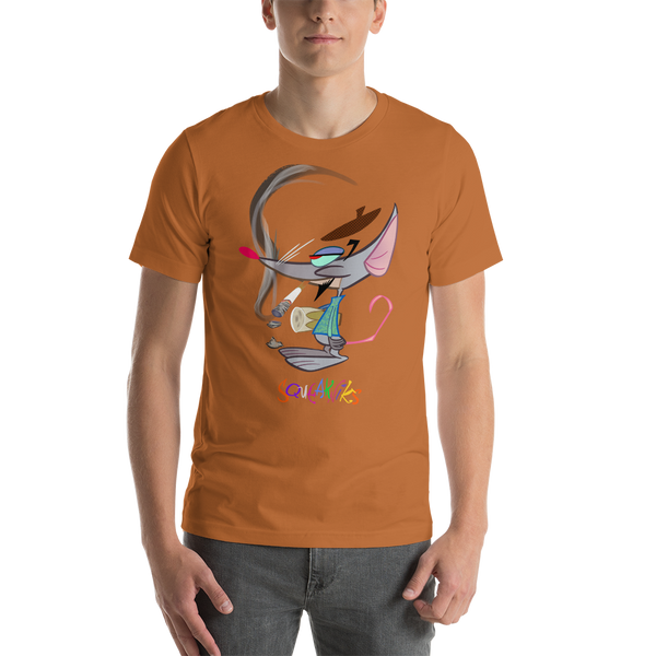 T-Shirt Beatnik Mice (Squeakniks) Bongo Guy Short-Sleeve Unisex