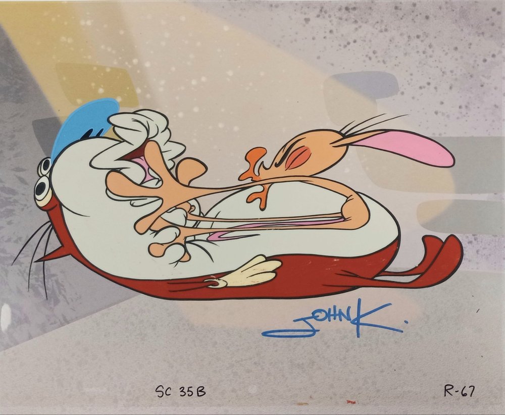 Ren and Stimpy Production Cels Now Available at Animazing Gallery