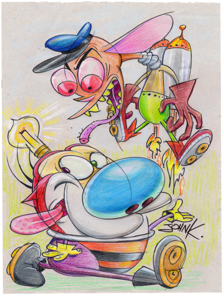 Space Madness - there is a crease on the upper left but not too noticeable if framed.