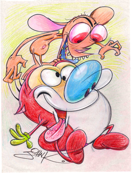 Art Original - Marker Card 9 x 12  in Color