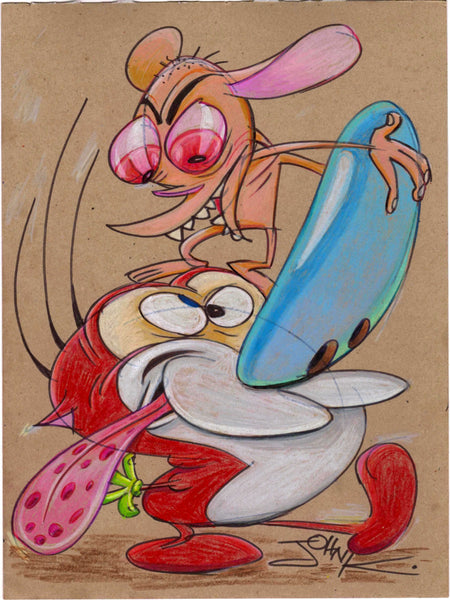 Art Original - Marker Card 9 x 12  in Color