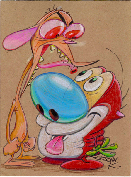 Art Original - Marker Card 9 x 12  in Color