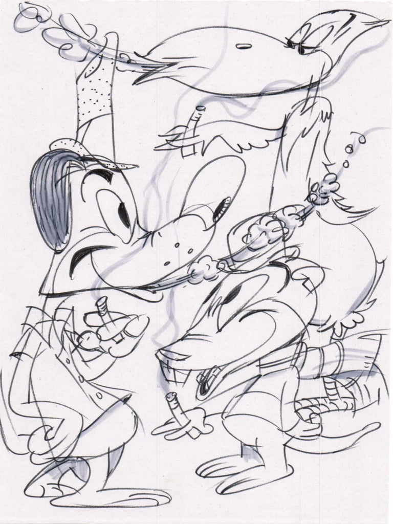 Art original - Smoking Critters