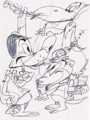 Art original - Smoking Critters