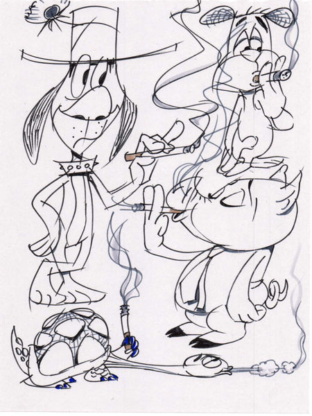 Art original - Smoking Critters