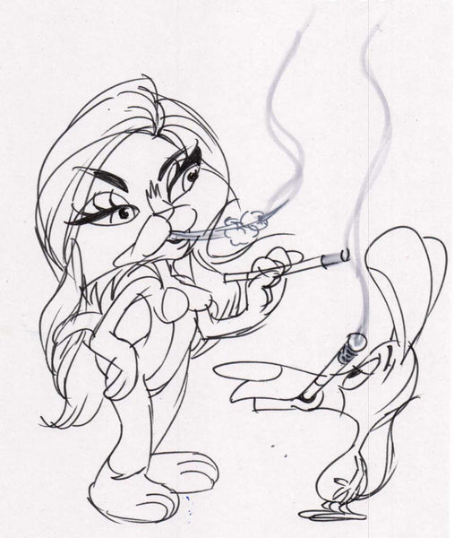 Art original - Smoking Critters