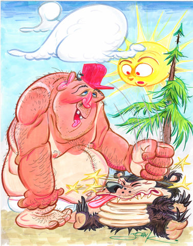 Art Original - Custom Color Caricature or illustration Commission by John K