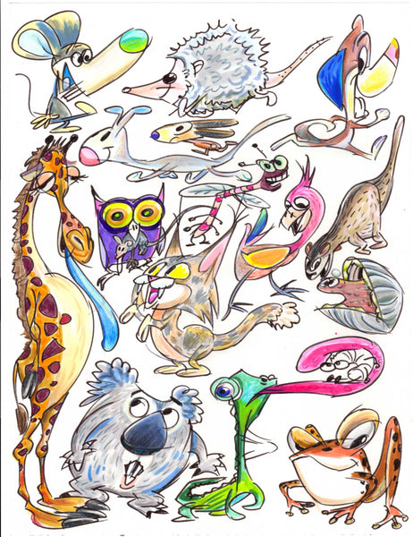 Art Original - Color Critters - Choose the One You Like