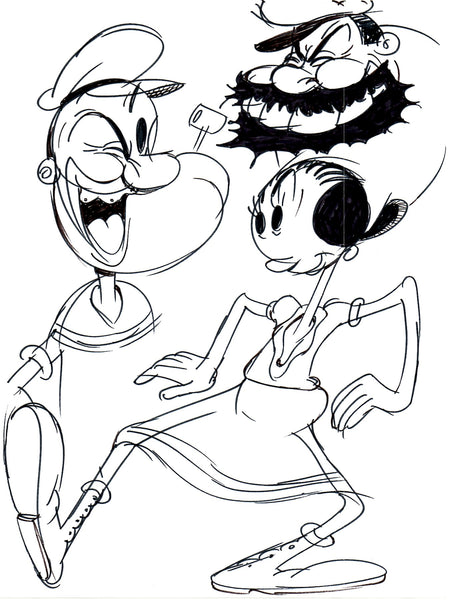Art Original - Knutty Knockoffs - Popeye