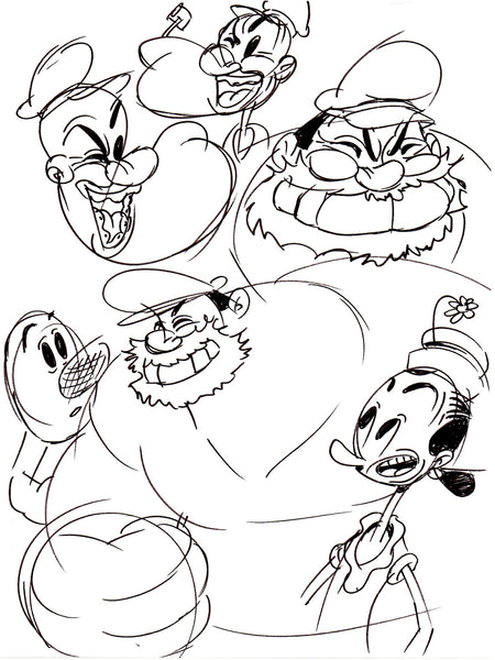 Art Original - Knutty Knockoffs - Popeye