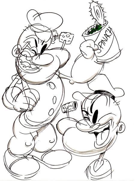 Art Original - Knutty Knockoffs - Popeye