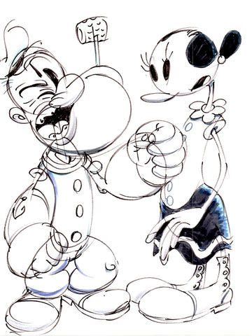 Art Original - Knutty Knockoffs - Popeye