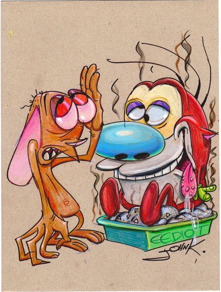 Art Original - Marker Card 9 x 12  in Color