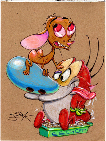 Art Original - Marker Card 9 x 12  in Color