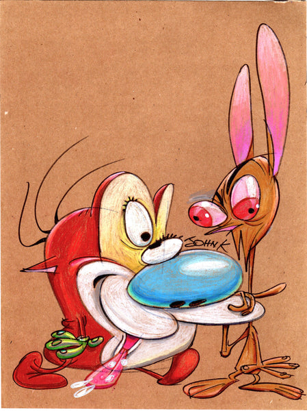 Art Original - Marker Card 9 x 12  in Color