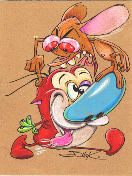 Art Original - Marker Card 9 x 12  in Color