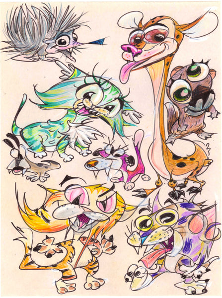 Art Original - Color Critters - Choose the One You Like