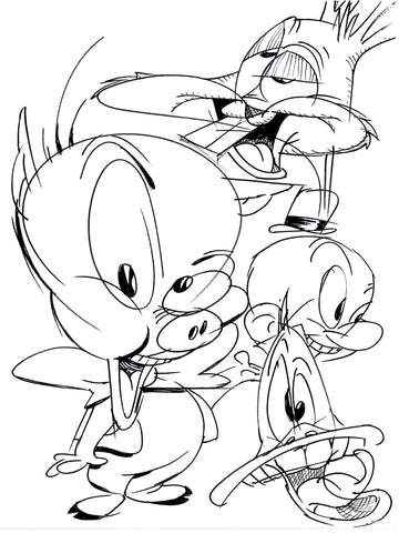 Art Original - Knutty Knockoffs - Looney Tunes