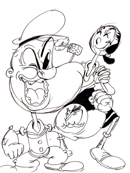 Art Original - Knutty Knockoffs - Popeye