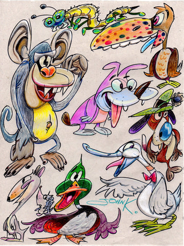 Art Original - Medium Size Critters