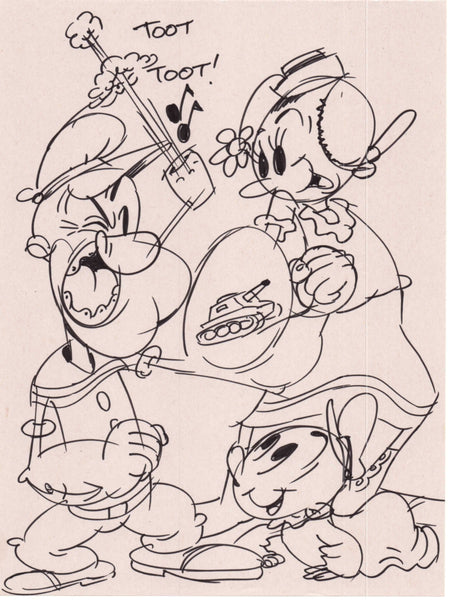 Art Original - Knutty Knockoffs - Popeye