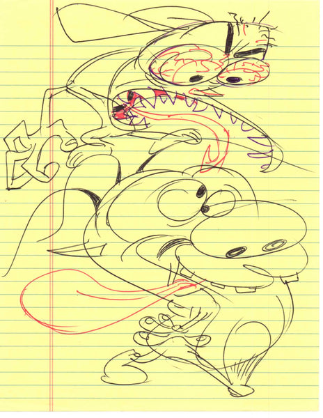Art Original - Ren and Stimpy Quick Sketches