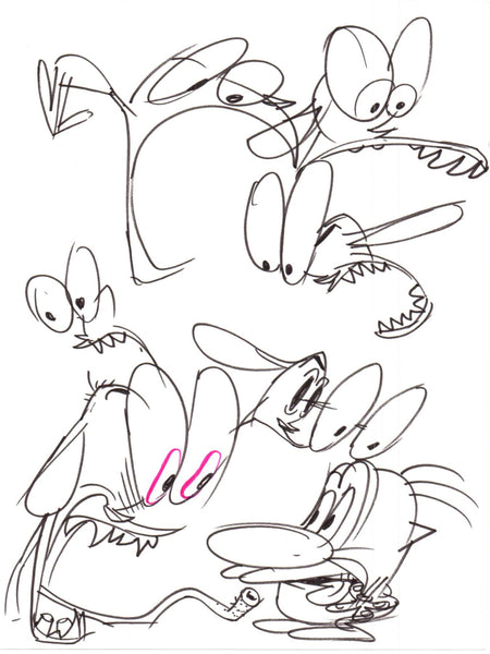 Art Original - Ren and Stimpy Quick Sketches